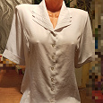 Отдается в дар Белая классическая блузка р50