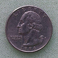 Отдается в дар Монета 25 центов 1996 год.