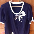 Отдается в дар Женская блуза-футболка с бантиком 50-52 р.