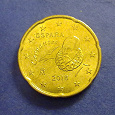 Отдается в дар Монета 20 центов, Испания, 2018