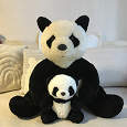Отдается в дар Мягкая игрушка Панда и её малыш