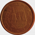 Отдается в дар Монета 1 цент Испания 2009 из оборота