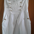 Отдается в дар Белое отпускное платье, размер 44, отличное состояние.