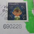 Отдается в дар Почтовая марка Канады