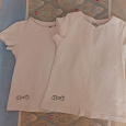 Отдается в дар Белые футболки для девочки р.116-122