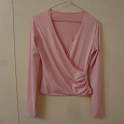 Отдается в дар розовая блузка с длинными рукавами 46-48 р-ра