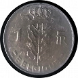 Отдается в дар Монета 1 франк Бельгия 1973 из оборота