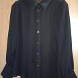 Отдается в дар Шифоновая блуза, черная, размер 44, рост не выше 155см, отличное состояние.