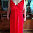 Отдается в дар Платье ярко-красное до пола.