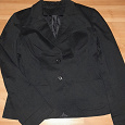 Отдается в дар Хлопковый чёрный пиджак — 44-46