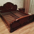 Отдается в дар Двуспальная кровать (длина 200 х ширина160 см)