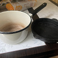 Отдается в дар Ковш и чугунная сковородка из СССР