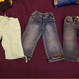 Отдается в дар джинсы и бриджи для девочки на 3-4 годика