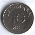 Отдается в дар Монета Дания 10 эре (1954)