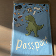 Отдается в дар Обложка для паспорта с динозавром