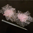 Отдается в дар Нарядные бантики розового цвета для девочки.