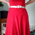 Отдается в дар Красное платье 50 размер.