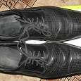 Отдается в дар Туфли мужские, летние, черные, 45 размер.