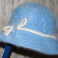 Отдается в дар шляпка голубая, ангора