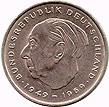 Отдается в дар Монета 2 марки ФРГ 1985 года.