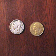 Отдается в дар 2 монеты: 5 франков 1949г. Бельгия (фр) и 20 сантимов1985 Франция
