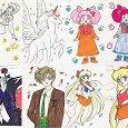 Отдается в дар Листы из раскрасок Sailor Moon