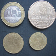 Отдается в дар 4 французские монеты