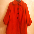 Отдается в дар Пальто демисезонное красное размер 46-48 (идеально для беременных)