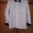 Отдается в дар Рубашка белая школьная на мальчика р.36-38 на 10-12 лет.