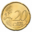 Отдается в дар монетка 20 евро центов