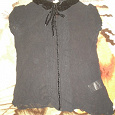 Отдается в дар Черная невесомая прозрачная шифоновая блузка, размер 40-42, рост 160см, Sultanna Frantsuzova