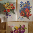 Отдается в дар цветы на открытках 2