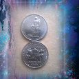 Отдается в дар Две монеты 5 рублей, Русское Географическое Общество и Прибалтийская операция
