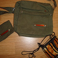 Отдается в дар Зеленая небольшая сумочка с таким же кошельком и леопардовый кошелечек