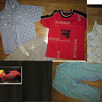 Отдается в дар Мальчику 4-х летнему-футболка, рубашка, майка, пижамные штаны и машинка