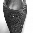 Отдается в дар Туфли женские 36 размер, новые, черного цвета, стелька 23 см.