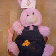 Отдается в дар Детский розовый рюкзак в виде зайки