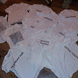 Отдается в дар Куча новых белых футболок