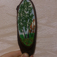 Отдается в дар Мини-картина ручной работы из дерева