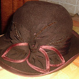 Отдается в дар шляпка коричневая
