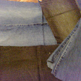Отдается в дар Джинсовая ткань (бывшие джинсы) для ХМ
