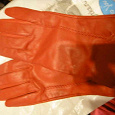 Отдается в дар Красные перчатки женские нат. кожа размер 7,5