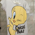 Отдается в дар Футболка с цыпленком tweety