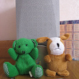 Отдается в дар мелкие мягкие игрушки — остался зеленый мишка