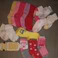 Отдается в дар носки для девочки на 2-3 года 16 пар