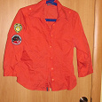 Отдается в дар Женская красная блузка-рубашка 48-50