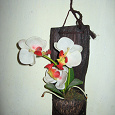 Отдается в дар Настенное украшение с орхидеей.