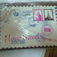 Отдается в дар Обложка для паспорта РИВ ГОШ I love travels
