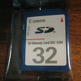 Отдается в дар Canon SD Memory Card SDC-32M