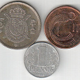 Отдается в дар Три монеты, три страны.